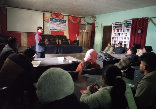 प्रतापपुरमा पाठेघर मुखको क्यान्सर विरुद्ध खोप बारे अभिमुखिकरण