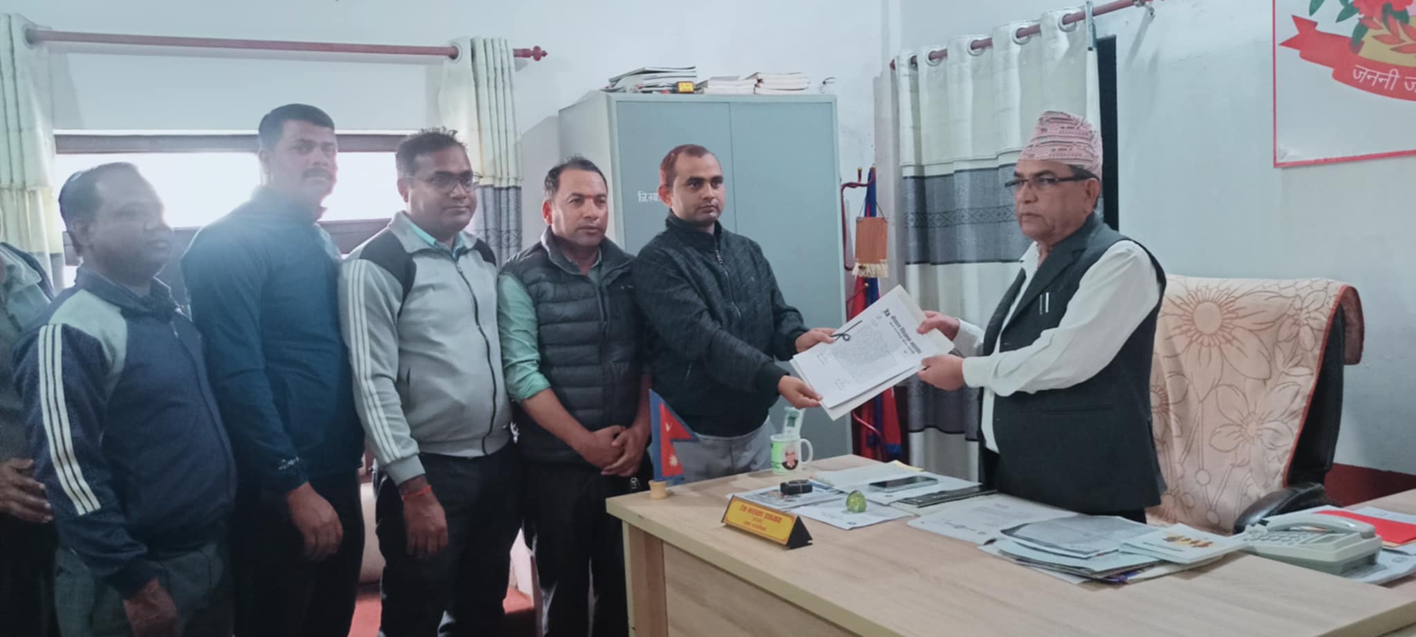 नेपाल शिक्षक महासंघ सुस्ता द्वारा स्थानीय तहलाई ध्यानाकर्षण तथा जानकारी पत्र